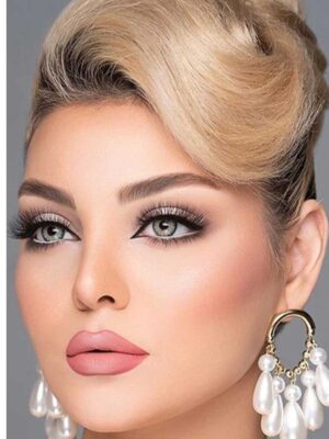 لنز رنگی طوسی سبز ترسا لنا گری