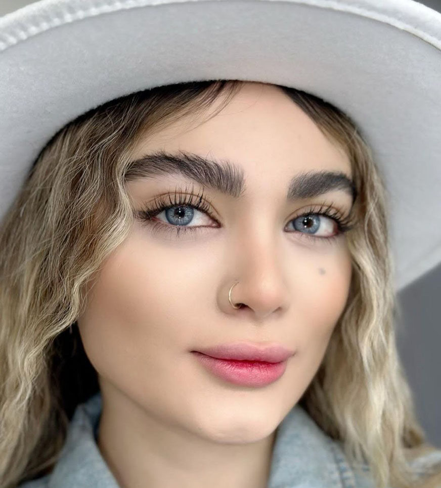 لنز رنگی آبی آسمانی کد562
