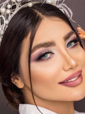 لنز آیس کالر سالانه آبی سبز بدون دور Ice Color rebel blue - Image 3