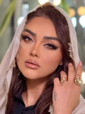 لنز رنگی طوسی عسلی دوردار کد 590 - Image 13