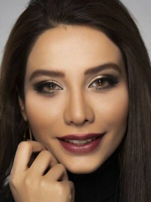 لنز چشم فصلی قهوه ای بدون دور از برند فستیوال مورنینگ کیو Festival Morning Q brown 1tone - Image 2