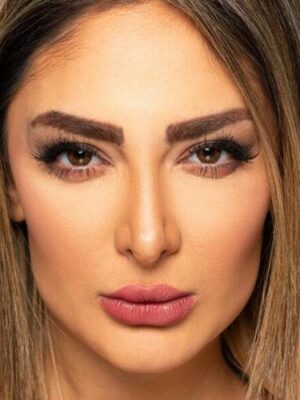 لنز چشم فصلی قهوه ای عسلی دوردار از برند فستیوال مورنینگ کیو Festival Morning Q brown 3tone - Image 2