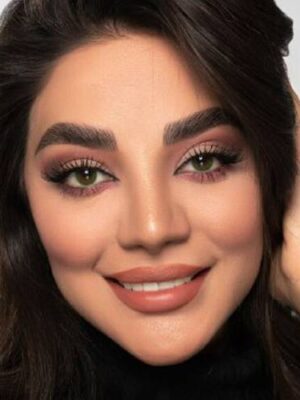 لنز چشم فصلی سبز دوردار از برند فستیوال مورنینگ کیو Festival Morning Q green 2tone - Image 2