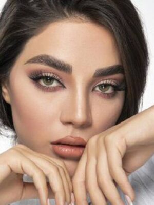 لنز چشم فصلی سبز عسلی از برند فستیوال مورنینگ کیو Festival Morning Q green 3tone - Image 2