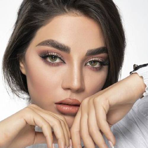 لنز چشم فصلی سبز عسلی از برند فستیوال مورنینگ کیو Festival Morning Q green 3tone - Image 2