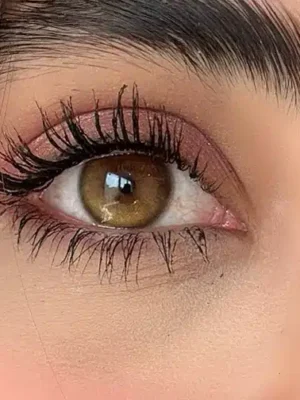 لنز سالانه طرح لاکچری هازل (قهوه ای دور دار) برند یونیک Luxury Hazel - Image 2