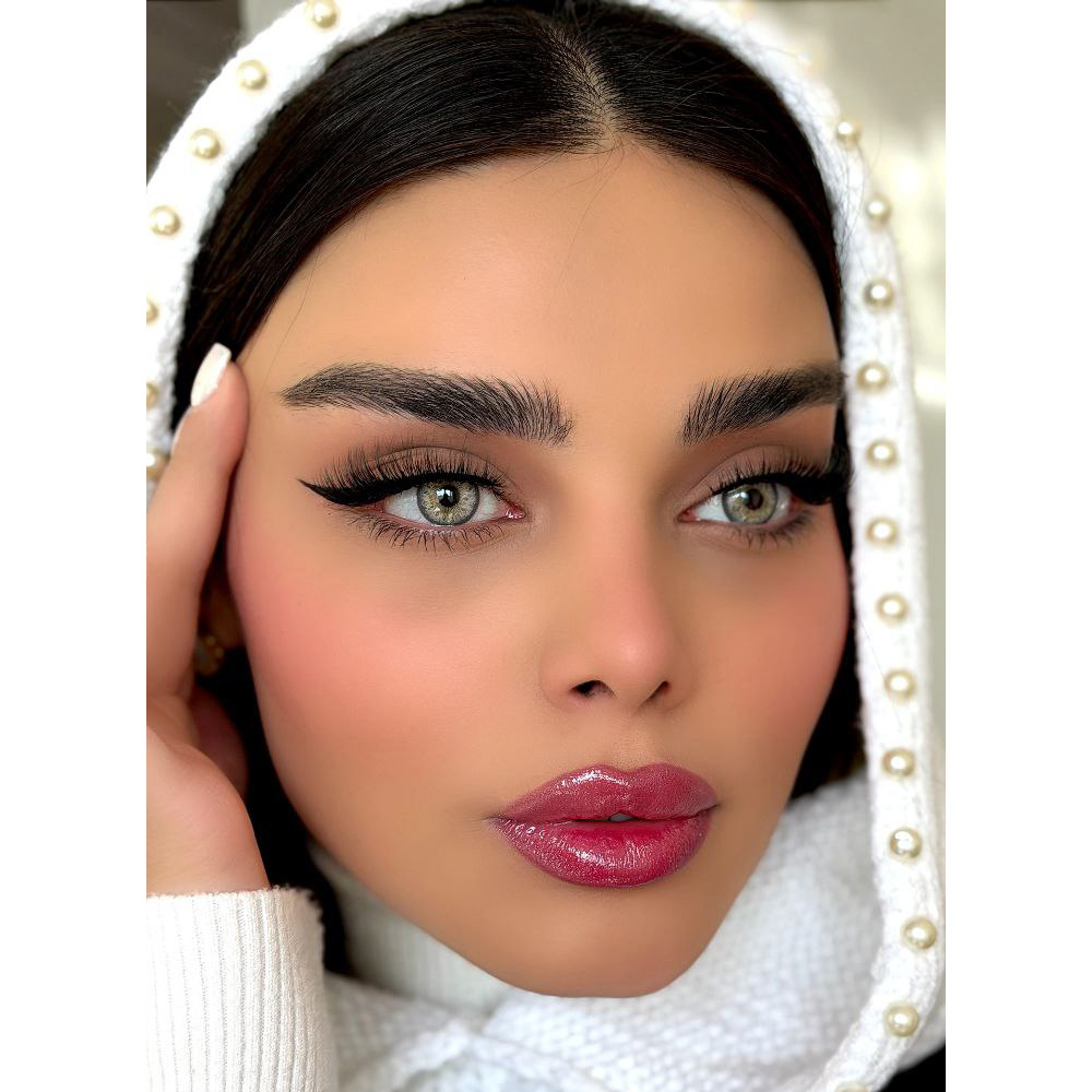 لنز رنگی طوسی سبز کد 2111