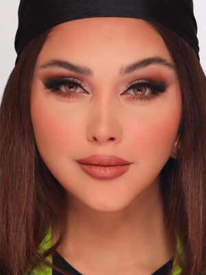 لنز عسلی خاکی آلموند کوکو آماندا کد 553