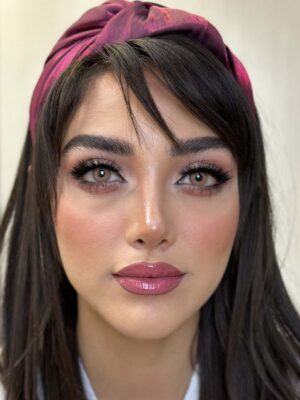 لنز رنگی عسلی خاکی کد 553