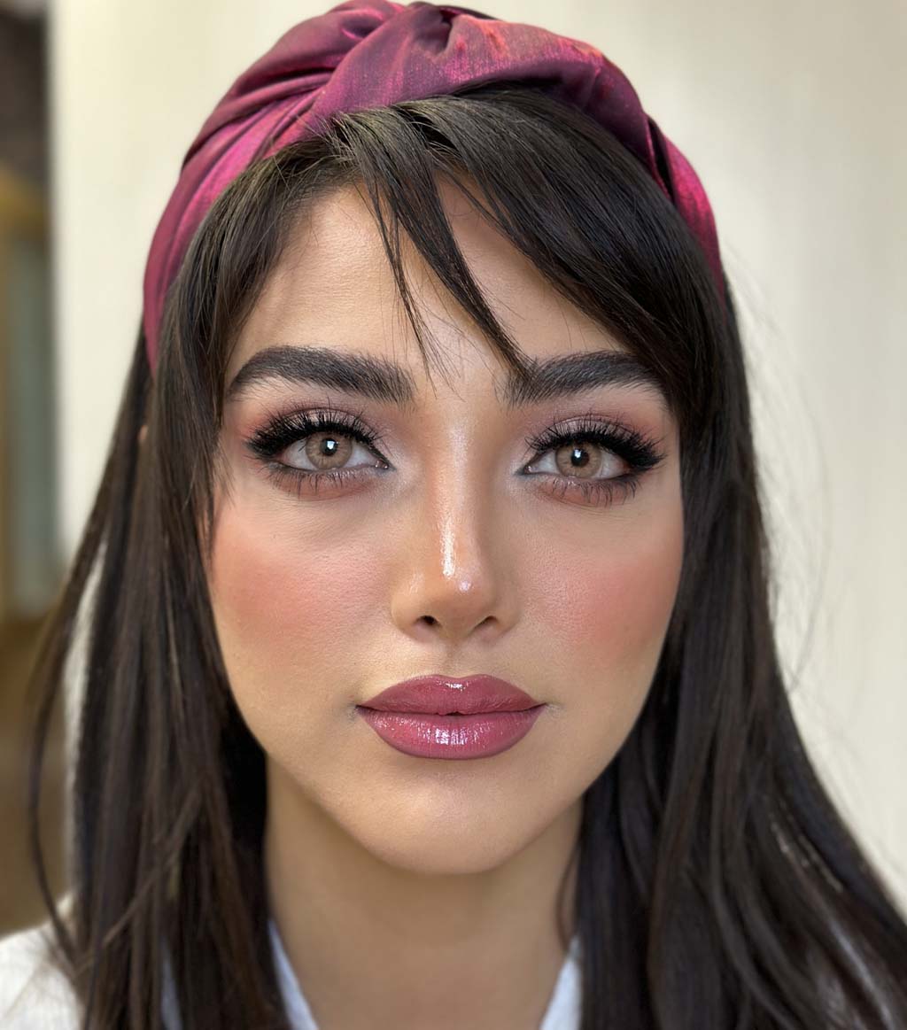 لنز رنگی عسلی خاکی کد 553