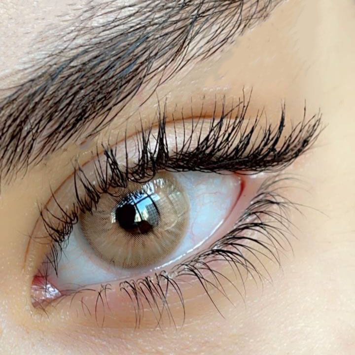 لنز رنگی عسلی خاکی کد 553