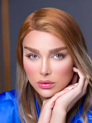 لنز عسلی طلایی دور مشکی سلنا بلونا