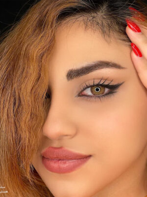 لنز عسلی قهوه ای سلنا هستیا