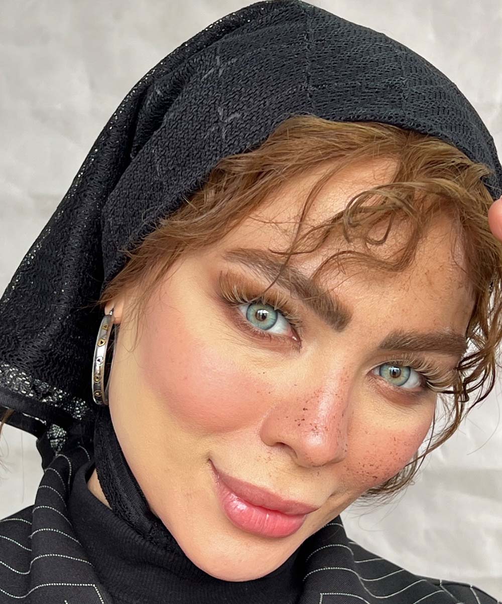 لنز چشم رنگی سبز مرکز عسلی دور مشکی نِوادا گرین سلنا - Image 5