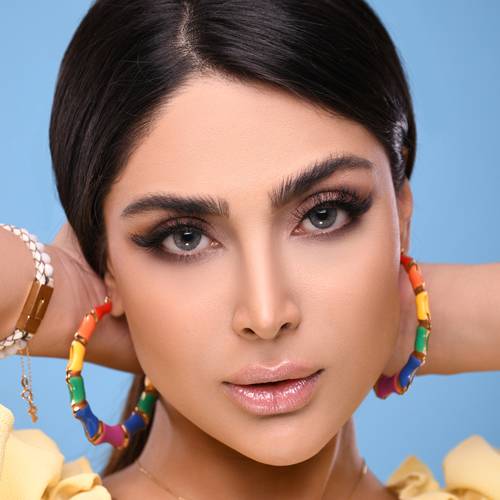 لنز آیس کالر سالانه طوسی ته مایه عسلی دور دار Ice Color silver moon