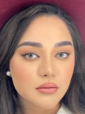 لنز آیس کالر سالانه آبی سبز بدون دور Ice Color sapphire blue
