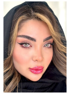 لنز رنگی طوسی سبز کد 2111