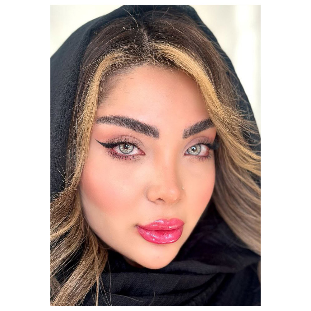لنز رنگی طوسی سبز کد 2111