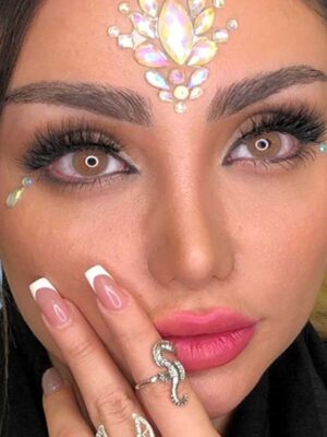 لنز رنگی قهوه ای عسلی ترسا مجیک کارامل
