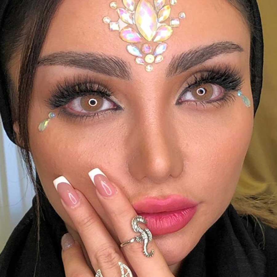 لنز رنگی قهوه ای عسلی ترسا مجیک کارامل