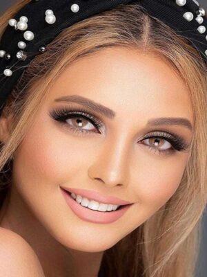 لنز رنگی قهوه ای عسلی ترسا مجیک کارامل