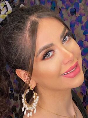 لنز طبی رنگی طوسی سبز الیویا گری سالانه