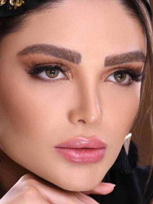 لنز طبی رنگی قهوه ای عسلی براون برند مینی آوا