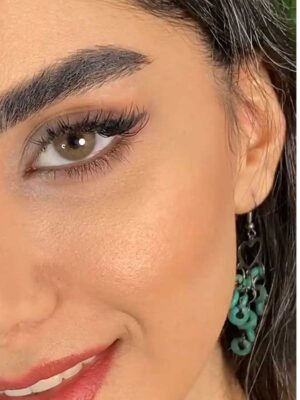 لنز طبی رنگی قهوه ای عسلی براون برند مینی آوا