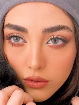 لنز طبی رنگی طوسی سبز گری برند مینی آوا