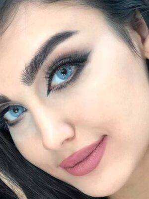 لنز رنگی آماندا پاستل بلو سالانه آبی آسمانی روشن - Image 3