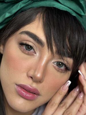 لنز رنگی آماندا کینگ گرین سبز فیروزه ای