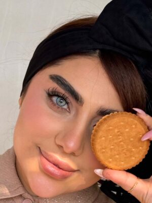 لنز چشم رنگی آبی مرکز عسلی خاص گلکسی بلو سلنا - Image 2