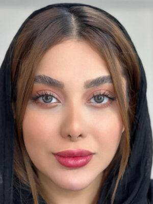 لنز فصلی سبز تیره دور دار برند یونیک Unique wisteria